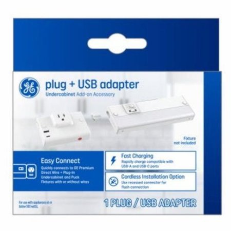 CURRENT Plug Plus USB Add-On Accessory for Premium Direct Wire Light Fixtures 107386